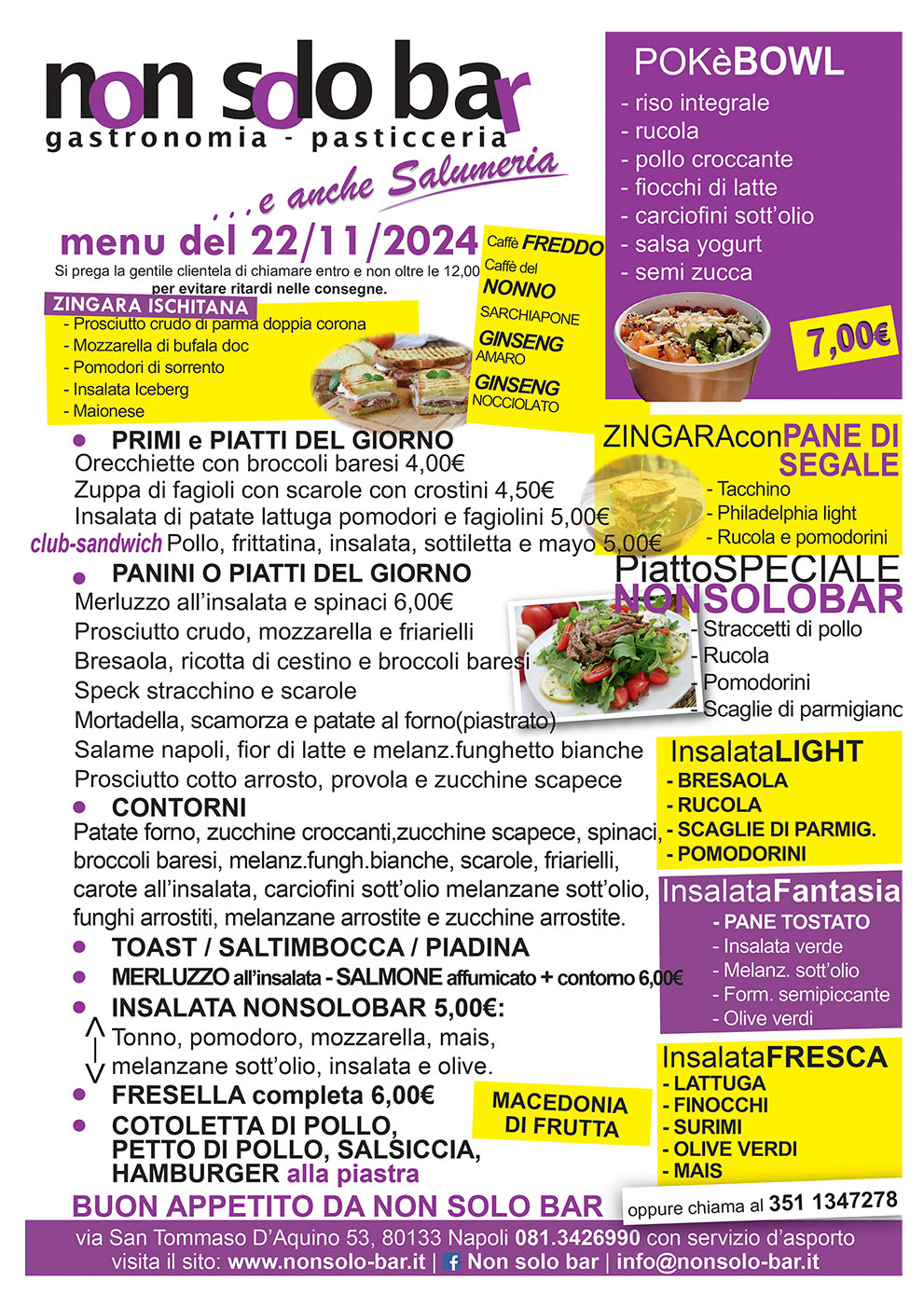 menu ottobre 2023